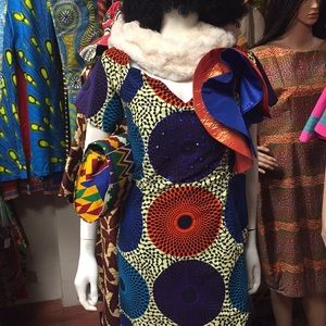 Authentic African Print Long Dress